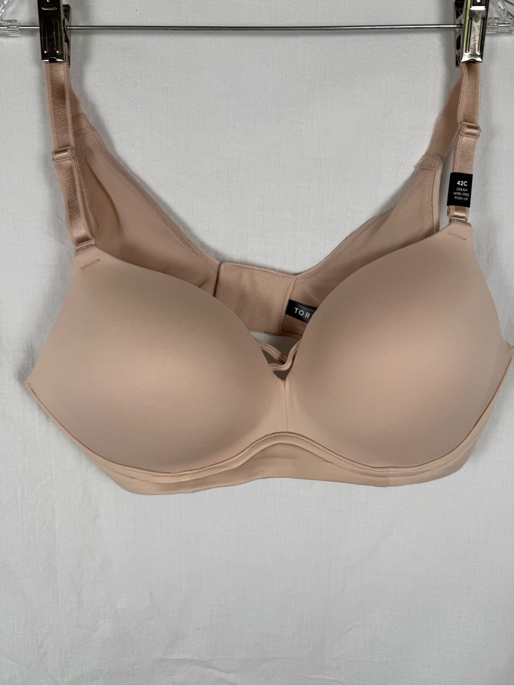 Torrid Nude Dream Wire Free Push Up Bra 42C NWT
